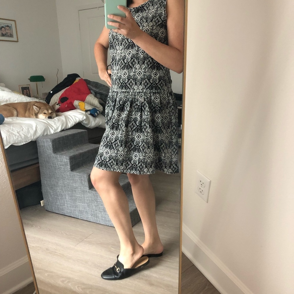 🐕 Casual tunic smock dress with drop waist - Picture 4 of 5